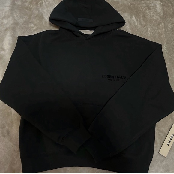 AUTHENTIC Fear of God Essentials Hoodie Stretch Limo 192SU224410F size Xs - Picture 4 of 5